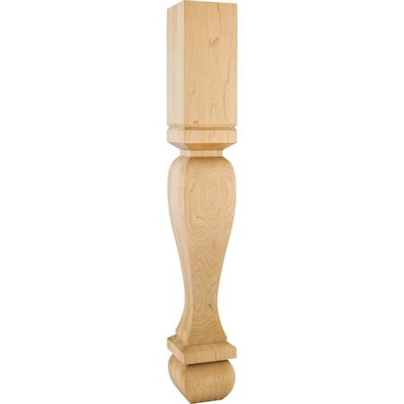 Hardware Resources 5" Wx5"Dx35-1/2"H Alder Footed Square Post P13-5-ALD